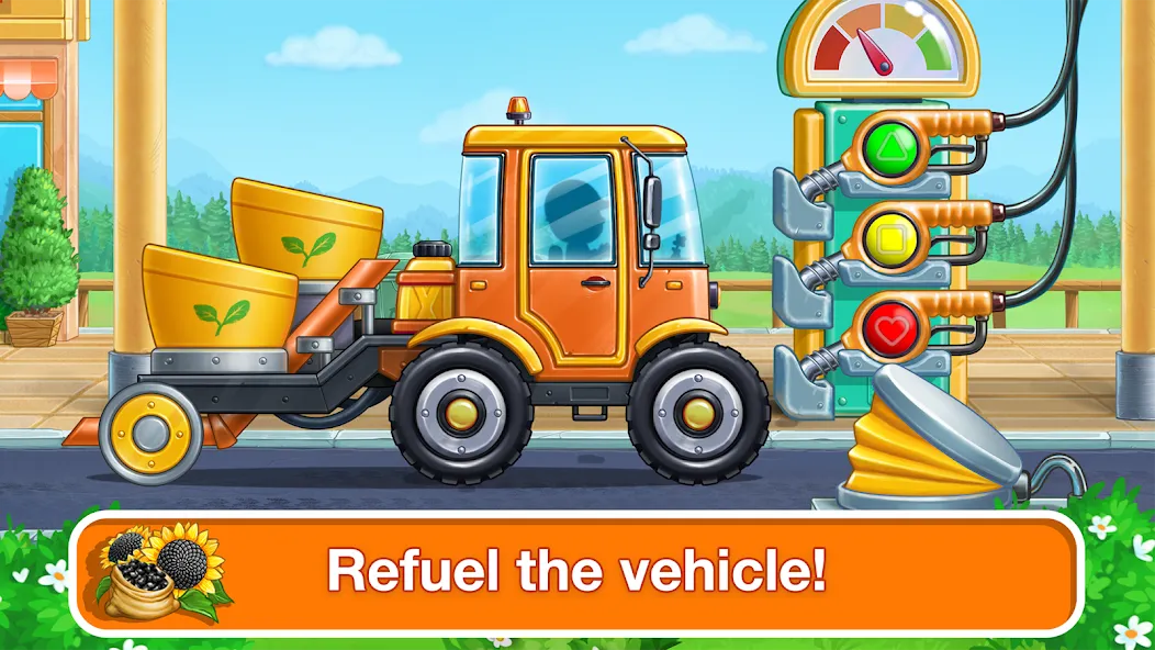 Tractor, car: kids farm games  [МОД Бесконечные деньги] Screenshot 5