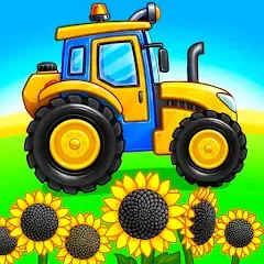 Скачать взломанную Tractor, car: kids farm games  [МОД Бесконечные деньги] - последняя версия apk на Андроид