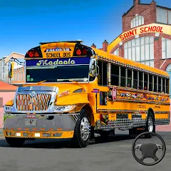 Скачать взломанную School Bus Transport Simulator (Школьный Автобусный Транспортный Симулятор)  [МОД Menu] - полная версия apk на Андроид