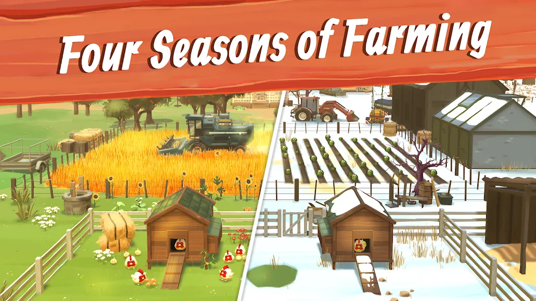 Big Farm: Mobile Harvest (Биг Фарм)  [МОД Много монет] Screenshot 2