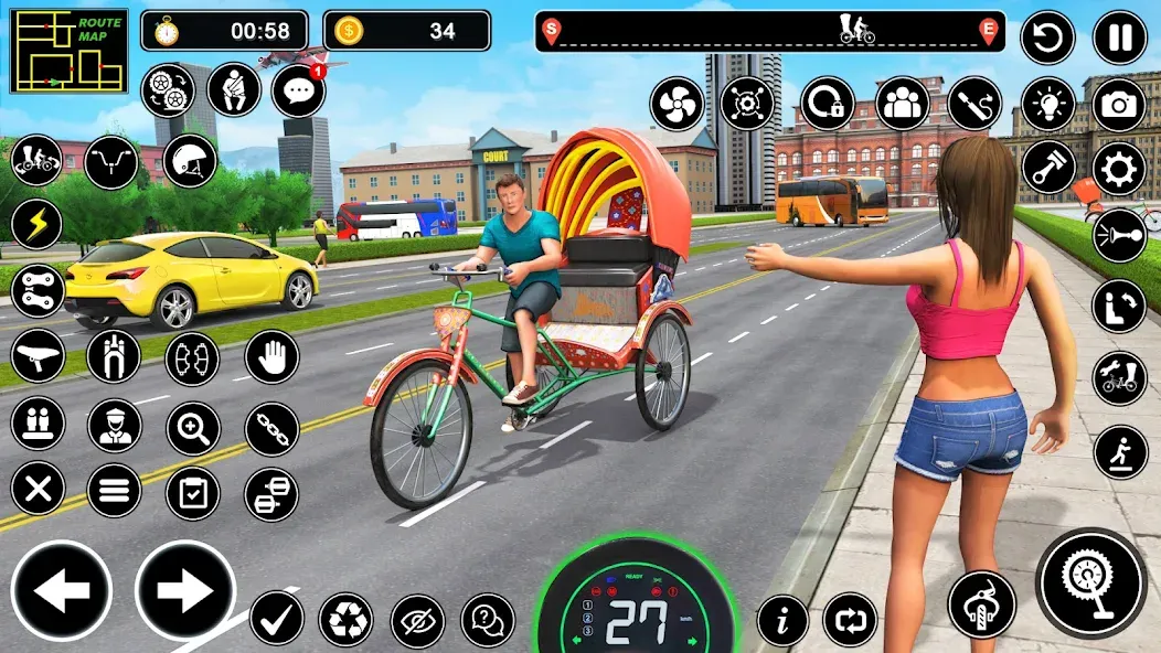 BMX Cycle Games 3D Cycle Race (игры на велосипеде 3D гонка)  [МОД Mega Pack] Screenshot 1