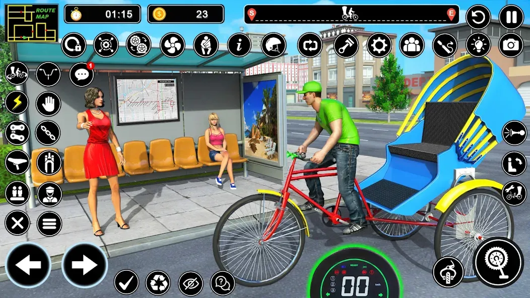 BMX Cycle Games 3D Cycle Race (игры на велосипеде 3D гонка)  [МОД Mega Pack] Screenshot 5