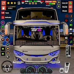 Скачать взломанную Public Coach Bus Driving Game (Паблик Коуч Бас Драйвинг Гейм)  [МОД Menu] - последняя версия apk на Андроид