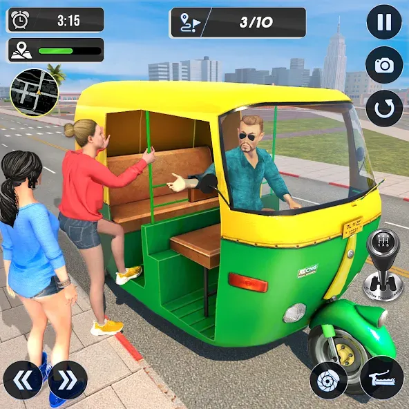 Tuk Tuk Auto Driving Games 3D  [МОД Бесконечные монеты] Screenshot 1