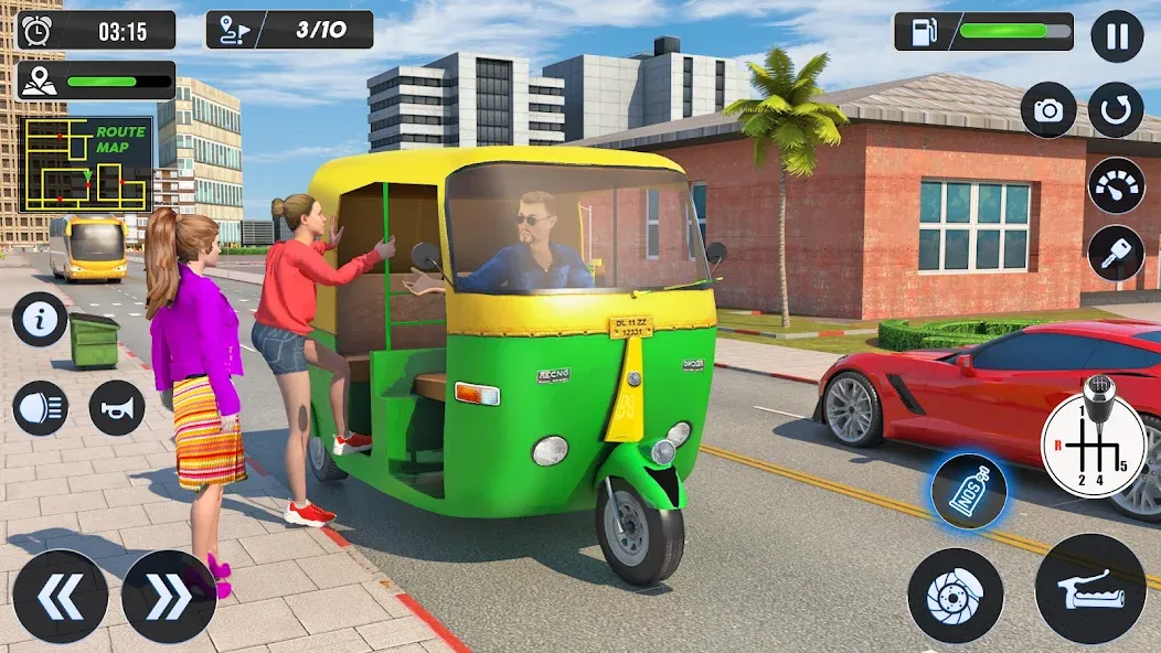 Tuk Tuk Auto Driving Games 3D  [МОД Бесконечные монеты] Screenshot 4