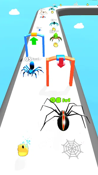 Insect Run - Spider Evolution (Инсект Эволюшн Ран)  [МОД Бесконечные деньги] Screenshot 1