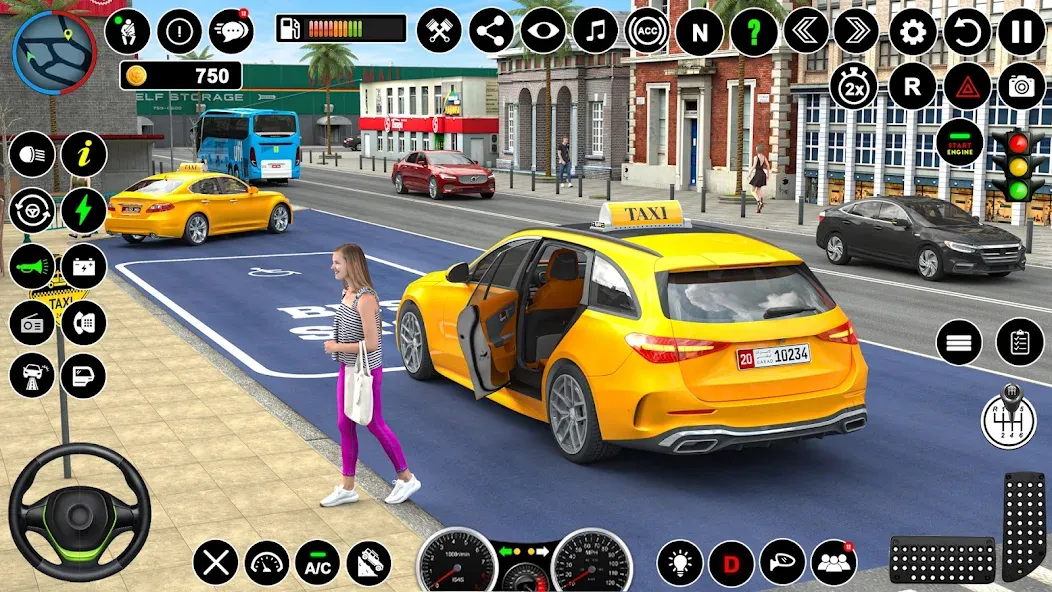 Russian Taxi Driving Simulator  [МОД Unlocked] Screenshot 4