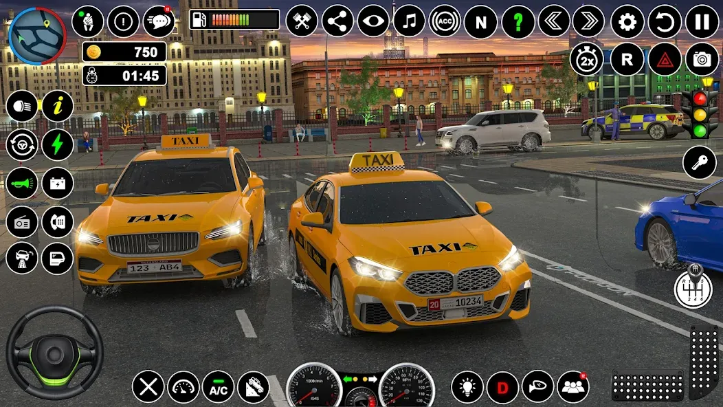 Russian Taxi Driving Simulator  [МОД Unlocked] Screenshot 5