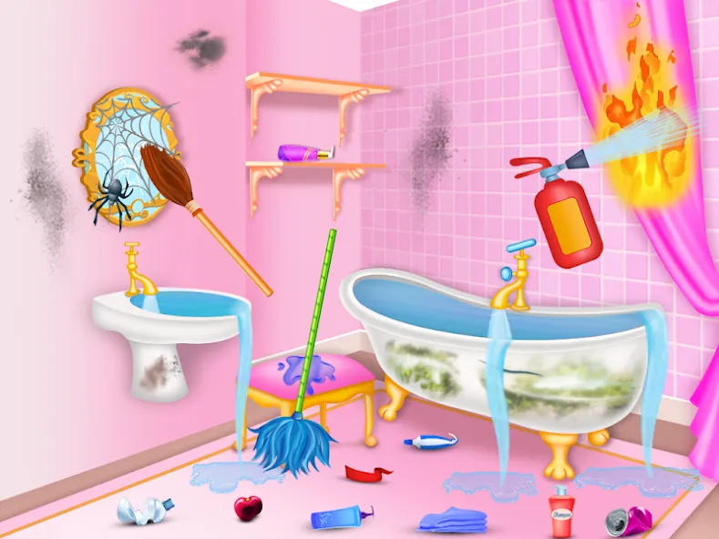 Princess house cleaning advent  [МОД Все открыто] Screenshot 5