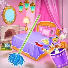 Взлом Princess house cleaning advent  [МОД Все открыто] - последняя версия apk на Андроид