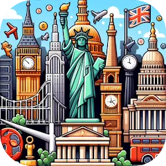 Взломанная Capitals of the World - Quiz 1  [МОД Много денег] - последняя версия apk на Андроид