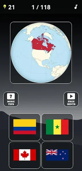 Guess the World Map Quiz  [МОД Много монет] Screenshot 2