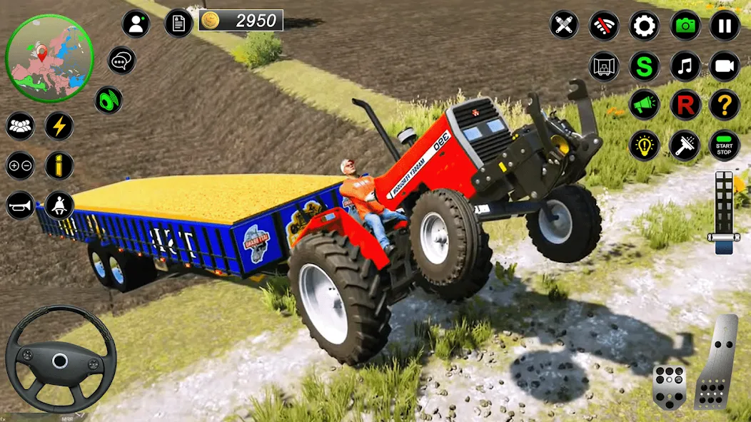 Real Farmer Tractor Drive Game (Фармер Трактор 3Д Фермерские Игры)  [МОД Меню] Screenshot 2