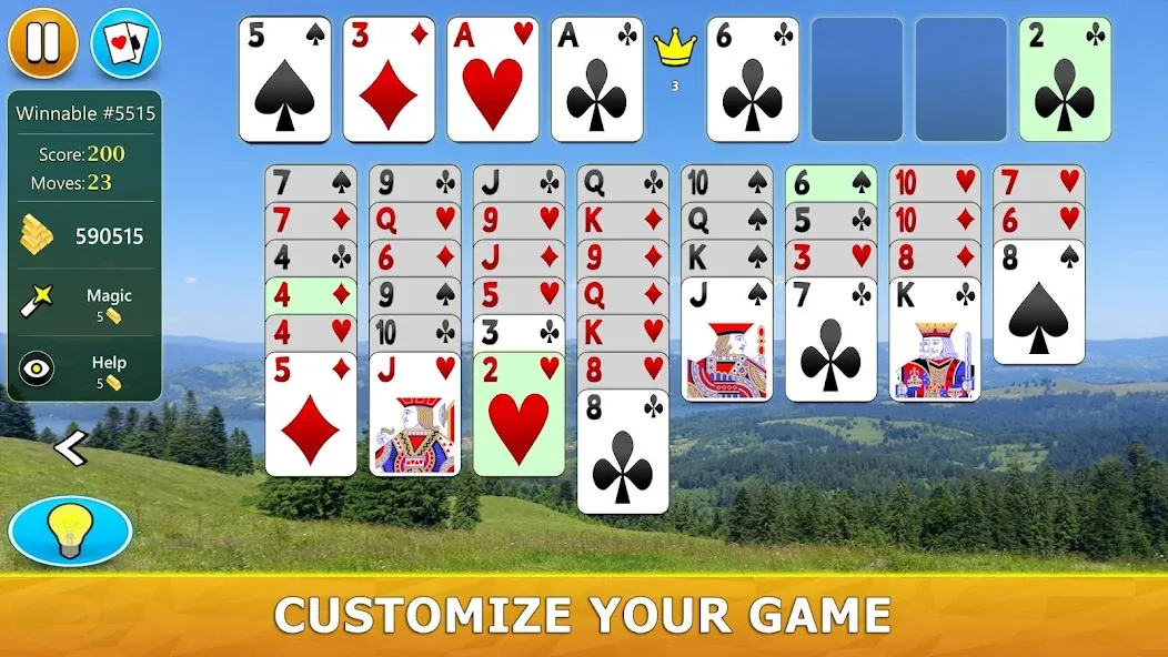 FreeCell Solitaire - Card Game  [МОД Много денег] Screenshot 4