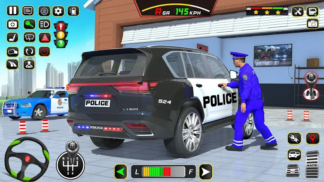 Police Car Driving School Game (Полицейская школа вождения автомобилей)  [МОД Unlocked] Screenshot 2