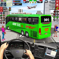 Взлом US Military Coach Simulator 3D  [МОД Unlimited Money] - последняя версия apk на Андроид