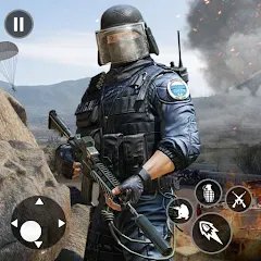 Взломанная Gun Shooting Games Fps Offline  [МОД Бесконечные монеты] - полная версия apk на Андроид
