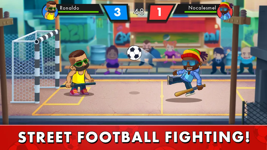 Street Soccer：Ultimate Fight  [МОД Бесконечные монеты] Screenshot 1