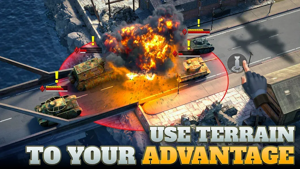 Tanks Charge: Online PvP Arena (Танковая атака)  [МОД Mega Pack] Screenshot 2