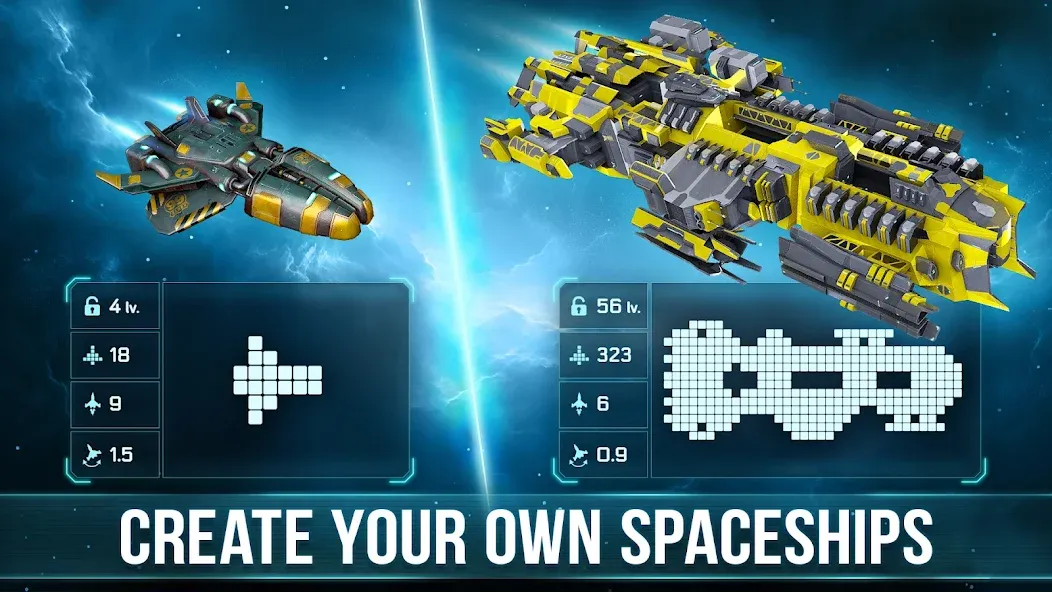 Space Arena: Construct & Fight (Спейс Арена)  [МОД Unlimited Money] Screenshot 1