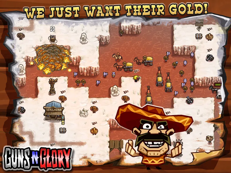 Guns'n'Glory  [МОД Бесконечные монеты] Screenshot 3