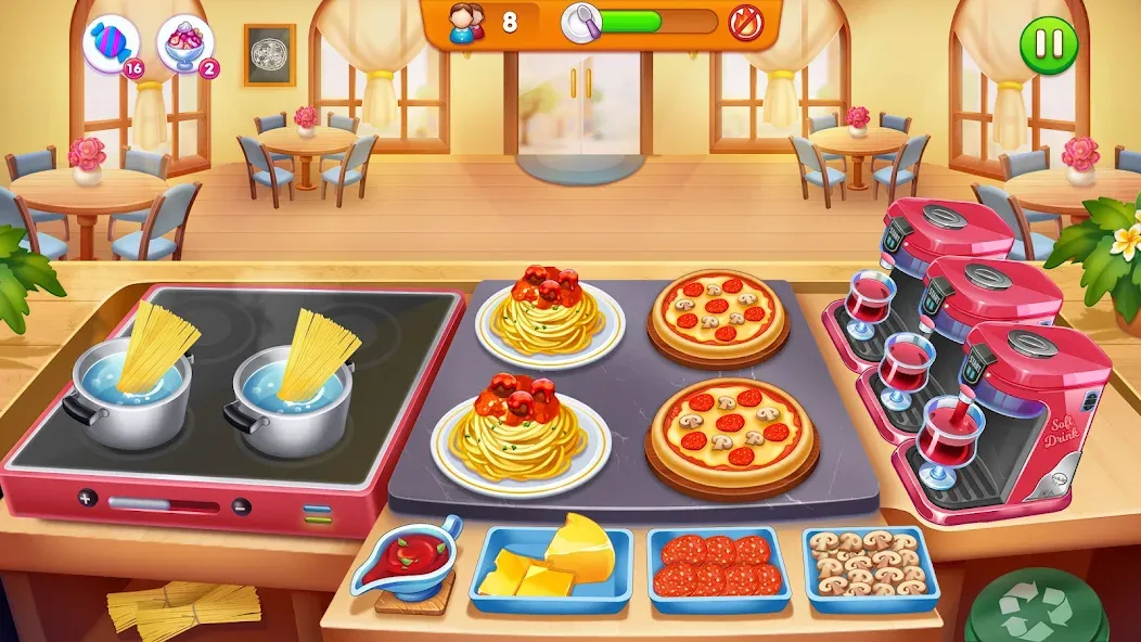 Cooking Restaurant Food Games  [МОД Mega Pack] Screenshot 2