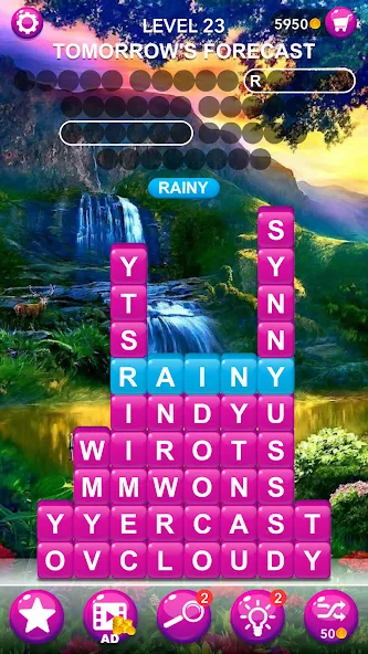 Word Tiles :Hidden Word Search  [МОД Unlocked] Screenshot 3