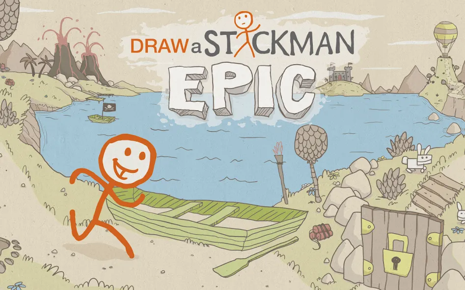 Draw a Stickman: EPIC Free (Нарисуй палочного человечка)  [МОД Бесконечные деньги] Screenshot 1