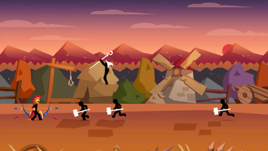 Stick Fight: Shadow Archer (Стк Файт)  [МОД Unlocked] Screenshot 1