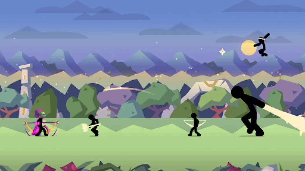 Stick Fight: Shadow Archer (Стк Файт)  [МОД Unlocked] Screenshot 2