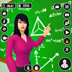 Взлом High School Teacher Life Game  [МОД Mega Pack] - последняя версия apk на Андроид