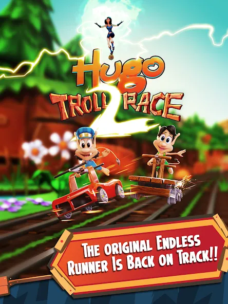 Hugo Troll Race 2: Rail Rush (Хуго Тролл Гонка 2)  [МОД Бесконечные деньги] Screenshot 5