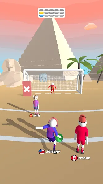 Goal Party - Soccer Freekick (Гоал Парти)  [МОД Unlimited Money] Screenshot 3