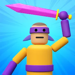 Скачать взломанную Ragdoll ninja: Imposter hero (Рагдолл Ниндзя)  [МОД Unlocked] - стабильная версия apk на Андроид