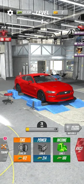 Dyno 2 Race - Car Tuning (Дино 2 Гонка)  [МОД Бесконечные деньги] Screenshot 4