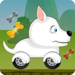 Скачать взломанную Racing games for kids - Dogs  [МОД Menu] - полная версия apk на Андроид