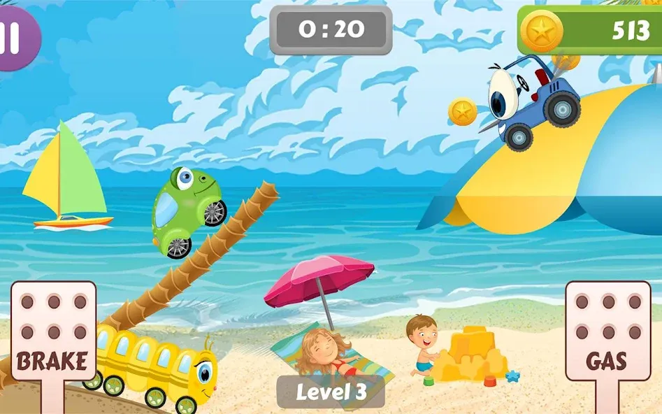 Car Racing game for toddlers  [МОД Много денег] Screenshot 4