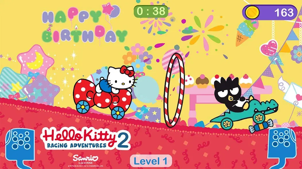 Hello Kitty games - car game  [МОД Бесконечные деньги] Screenshot 1