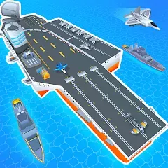 Взломанная Idle Aircraft Carrier (Айдл Эйркрафт Кэрриер)  [МОД Много денег] - полная версия apk на Андроид