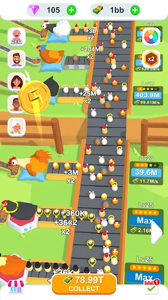 Idle Egg Factory  [МОД Все открыто] Screenshot 3