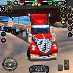 Скачать взломанную US Truck Driving Cargo Game 3D (Американский грузовик водителя)  [МОД Много денег] - стабильная версия apk на Андроид