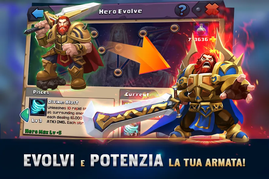 Clash of Lords 2: Italiano (Клэш оф Лордс 2)  [МОД Много денег] Screenshot 3