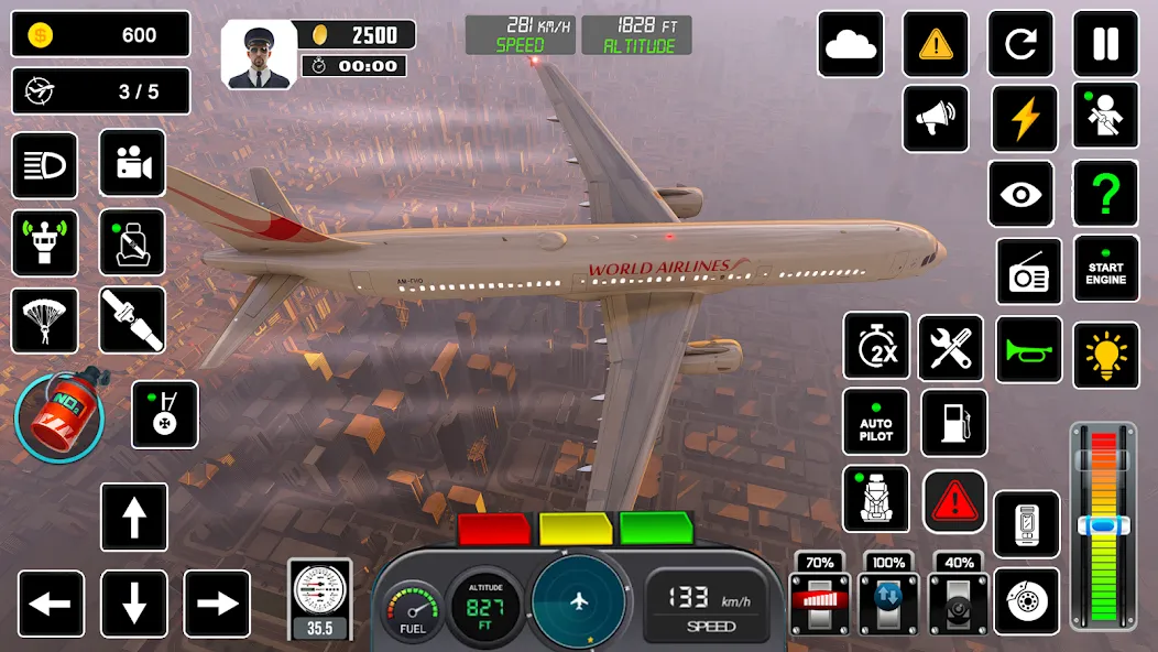 Pilot Flight Simulator Games  [МОД Много денег] Screenshot 2