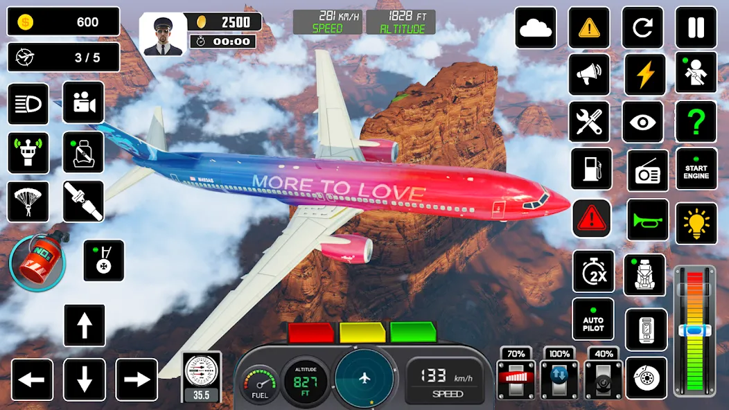 Pilot Flight Simulator Games  [МОД Много денег] Screenshot 4