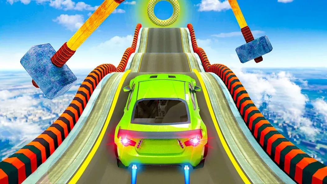 Mega Ramp Car Stunts Race Game  [МОД Menu] Screenshot 5