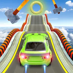 Взлом Mega Ramp Car Stunts Race Game  [МОД Menu] - последняя версия apk на Андроид