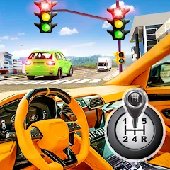 Взломанная Modern Car Driving School Game  [МОД Бесконечные монеты] - стабильная версия apk на Андроид