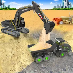 Скачать взлом Sand Excavator Simulator Games  [МОД Mega Pack] - последняя версия apk на Андроид