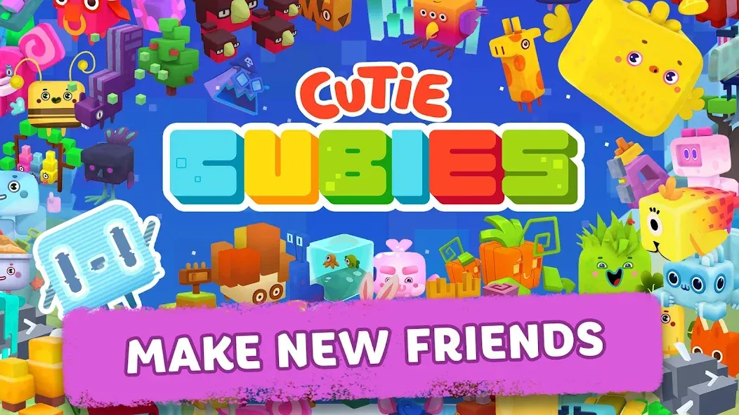 Cutie Cubies  [МОД Бесконечные монеты] Screenshot 2