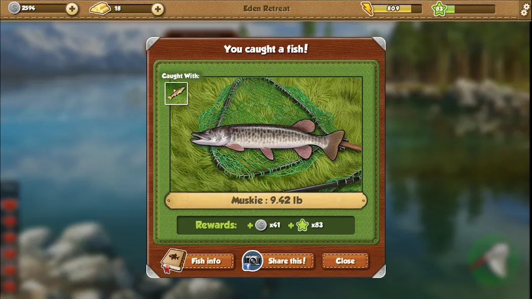 Fishing World (Фишинг Ворлд)  [МОД Бесконечные монеты] Screenshot 2